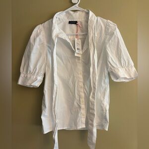 NWT Vineyard Vines White Bow Tie Front Top